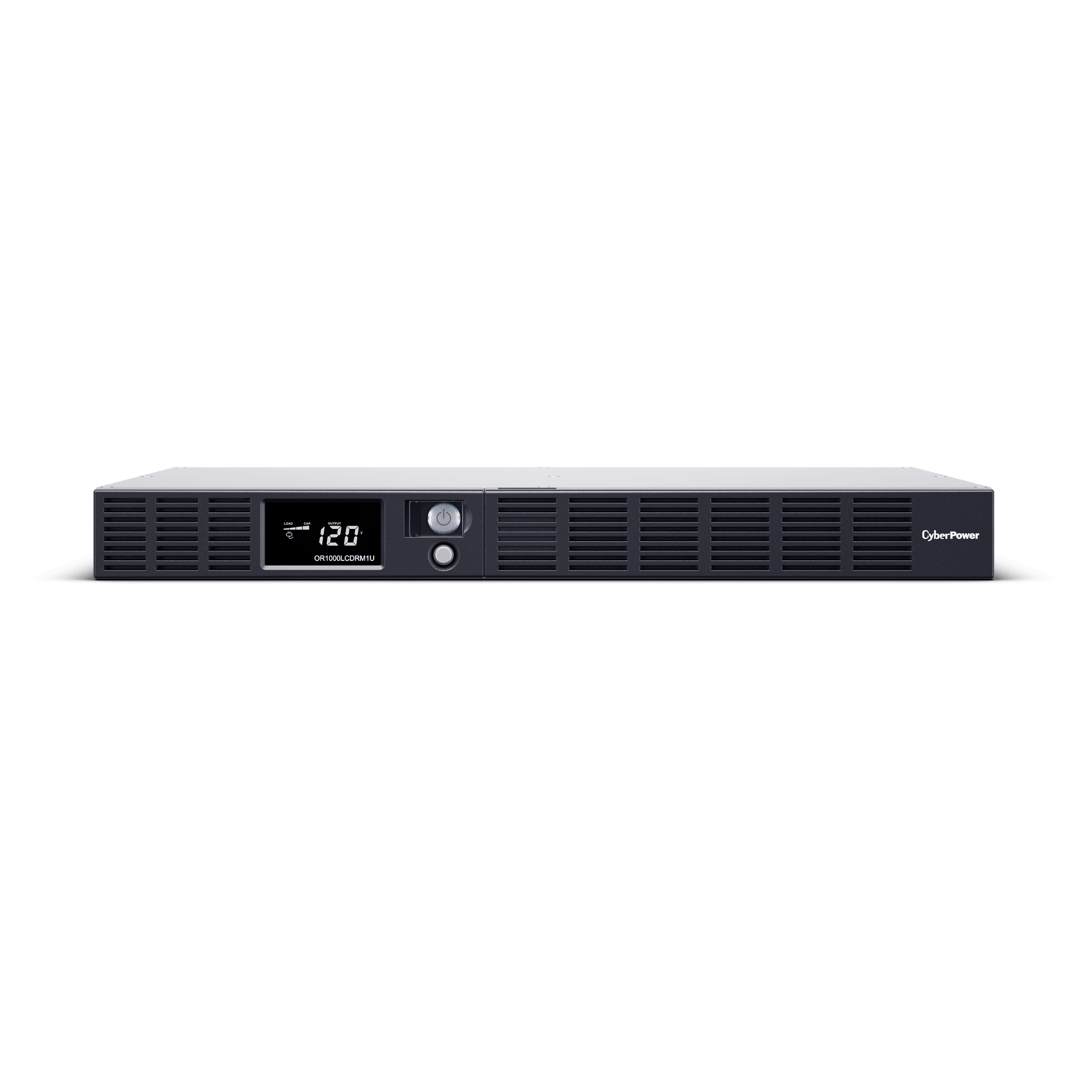 UPS de 1000 VA/600 W, Topología Línea Interactiva, Entrada 120 Vca NEMA 5-15P, Tipo Rack 1 UR, Con 6 Tomas NEMA 5-15R — CYBERPOWER · SKU OR1000LCDRM1UA