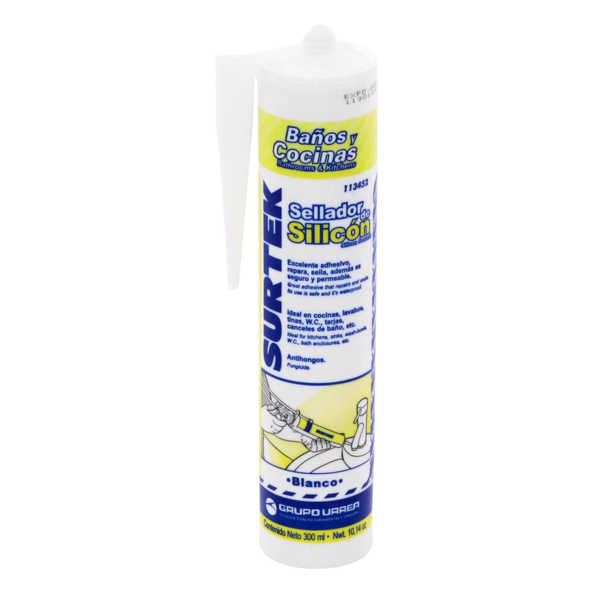 Silicón Para Baños y Cocinas /Color Blanco / Contenido 280 ml.