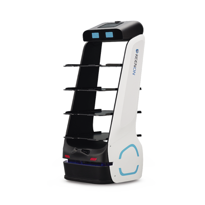 Robot para servicio de mesero o repartidor T5LB ubicado por etiquetas en techo — KEENON · SKU T5LB