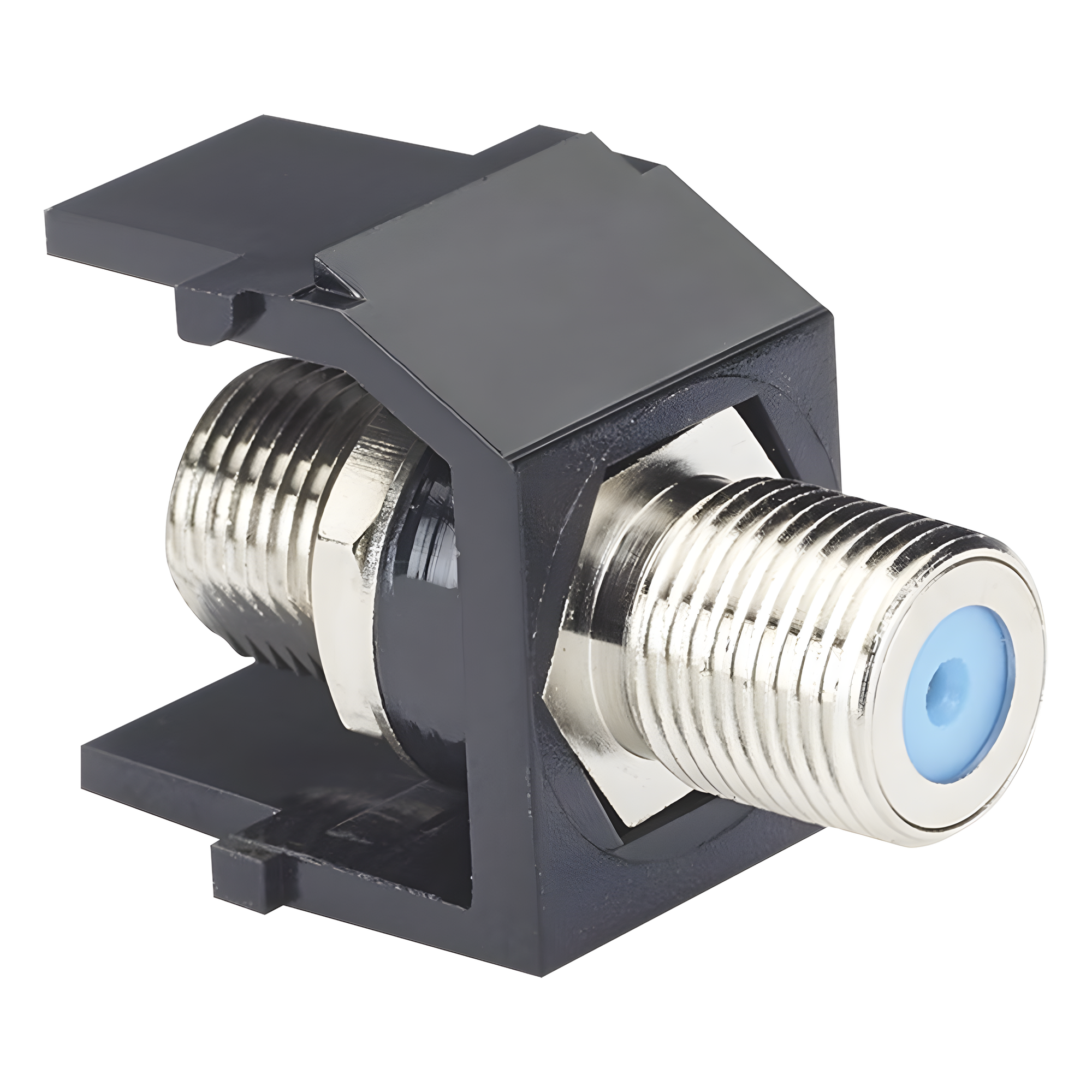 Módulo Acoplador Coaxial Tipo F / Keystone / 75 Ohms / 3.0 GHz / 0.66' [16.7mm] Altura / Color Negro — PANDUIT · SKU NKFBL