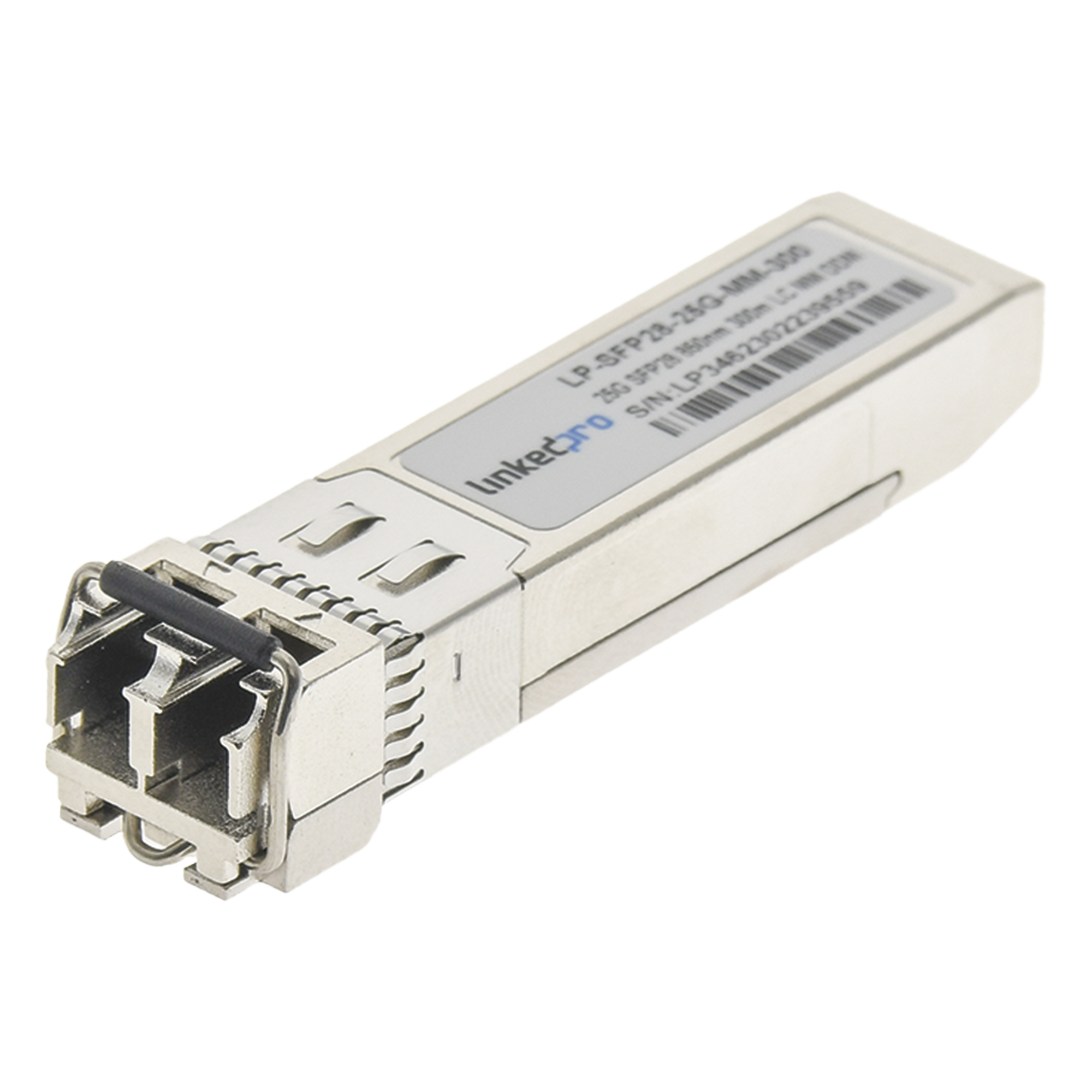 Transceptor Óptico SFP28 (Mini-Gbic) / Multimodo 850 nm / 25 Gbps / 25GBASE-SR / Conectores LC/UPC Dúplex / DDM / Hasta 300 m  — LINKEDPRO BY EPCOM · SKU LP-SFP28-25G-MM-300