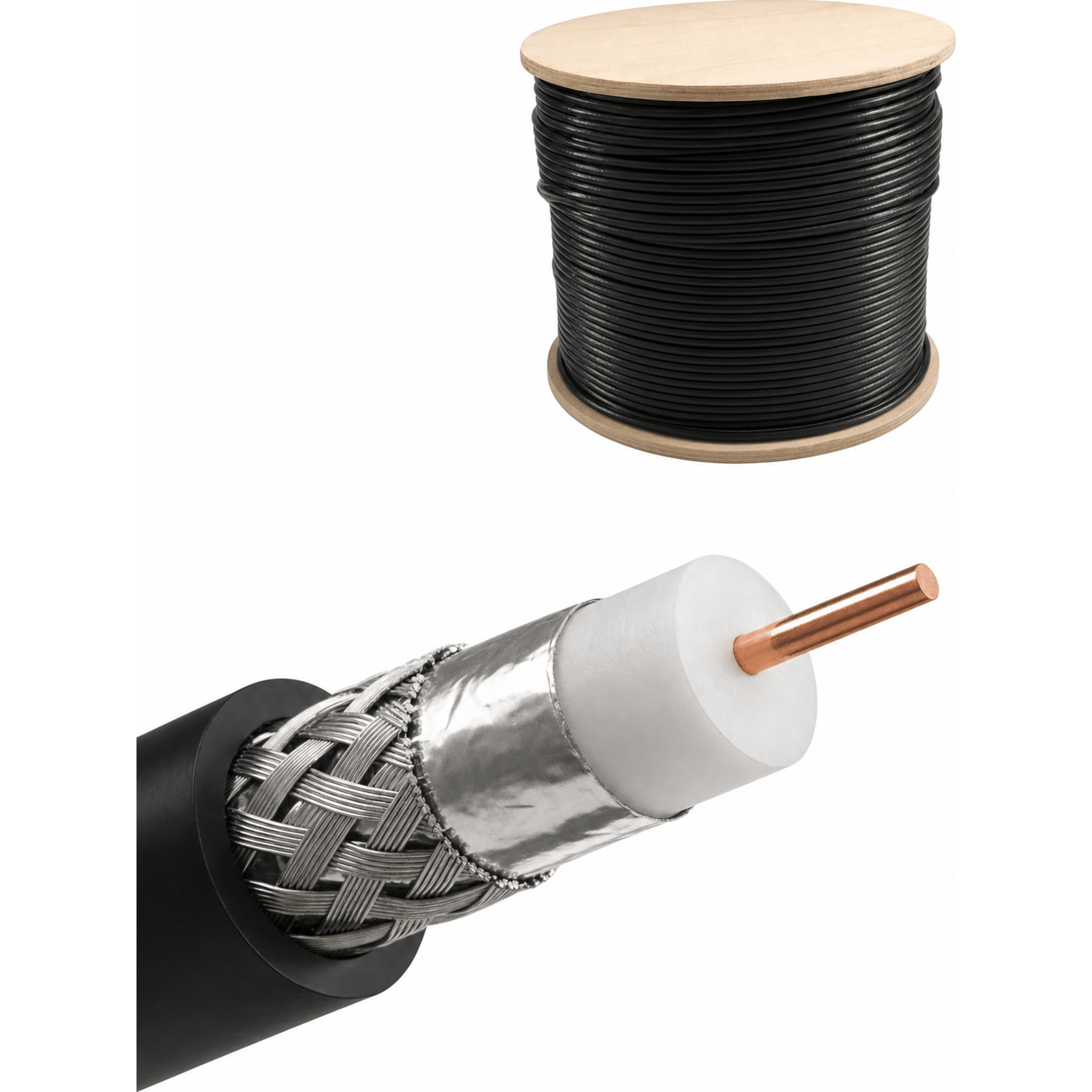 Rollo de 100 Metros de LP400 de 50 Ohms | Cable Coaxial Profesional — LINKEDPRO · SKU LP400/100MTS