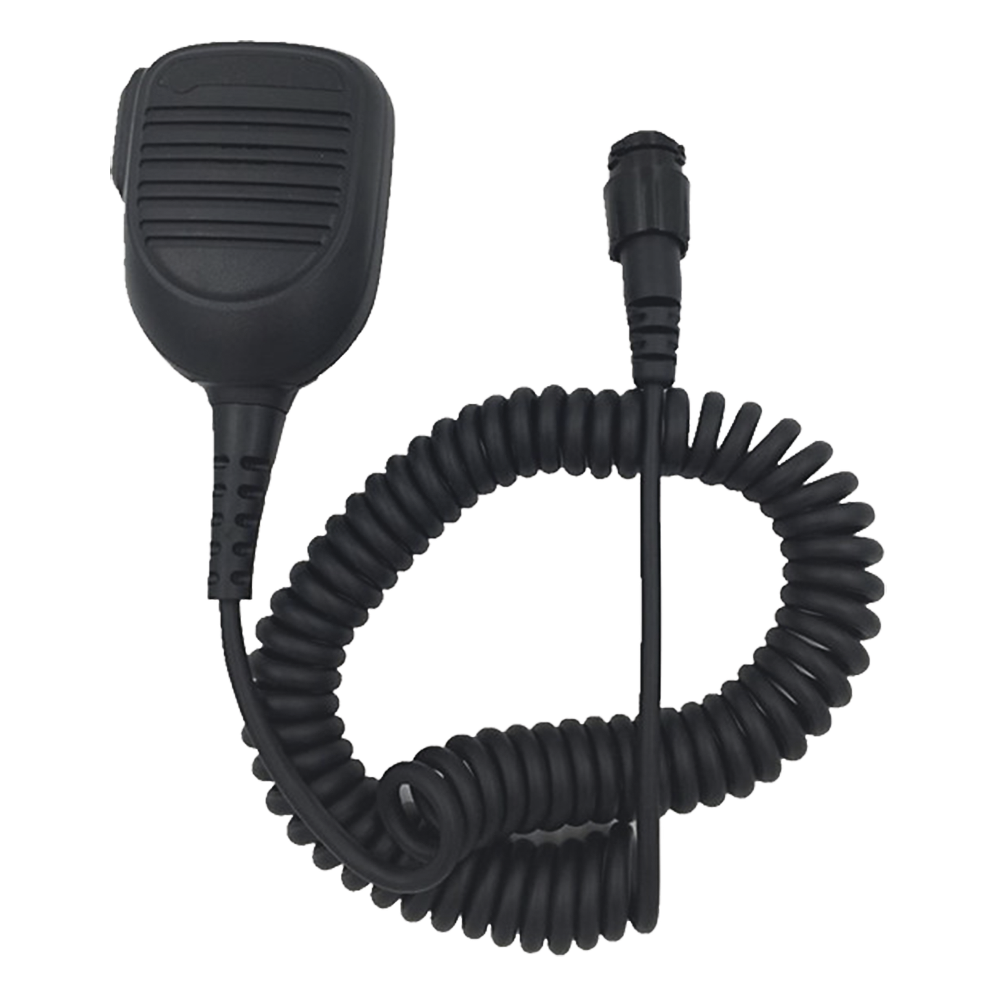 Micrófono para Radio Móvil / Conector Redondo Multipolo / IP54 / Cable Kevlar 40 kg / PTT para Guantes / Diseño Retráctil — TXPRO · SKU TXM214