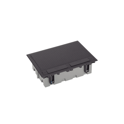 Caja Para Instalación en Piso Falso para Voz, Datos o Contactos Eléctricos / Capacidad para 6 Módulos / Espacio Embellecedor en la Tapa / Profundidad Ajustable de 90 a 120 mm (3.54 a 4.72 pulgadas) / Los Módulos se Adquieren Aparte / (SF610/14CY)