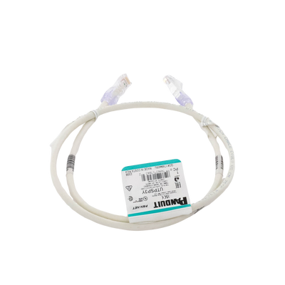 Cable de Parcheo TX6, UTP Cat6, 24 AWG, CM, Color Blanco Mate, 0.91 Metros (3 Pies)