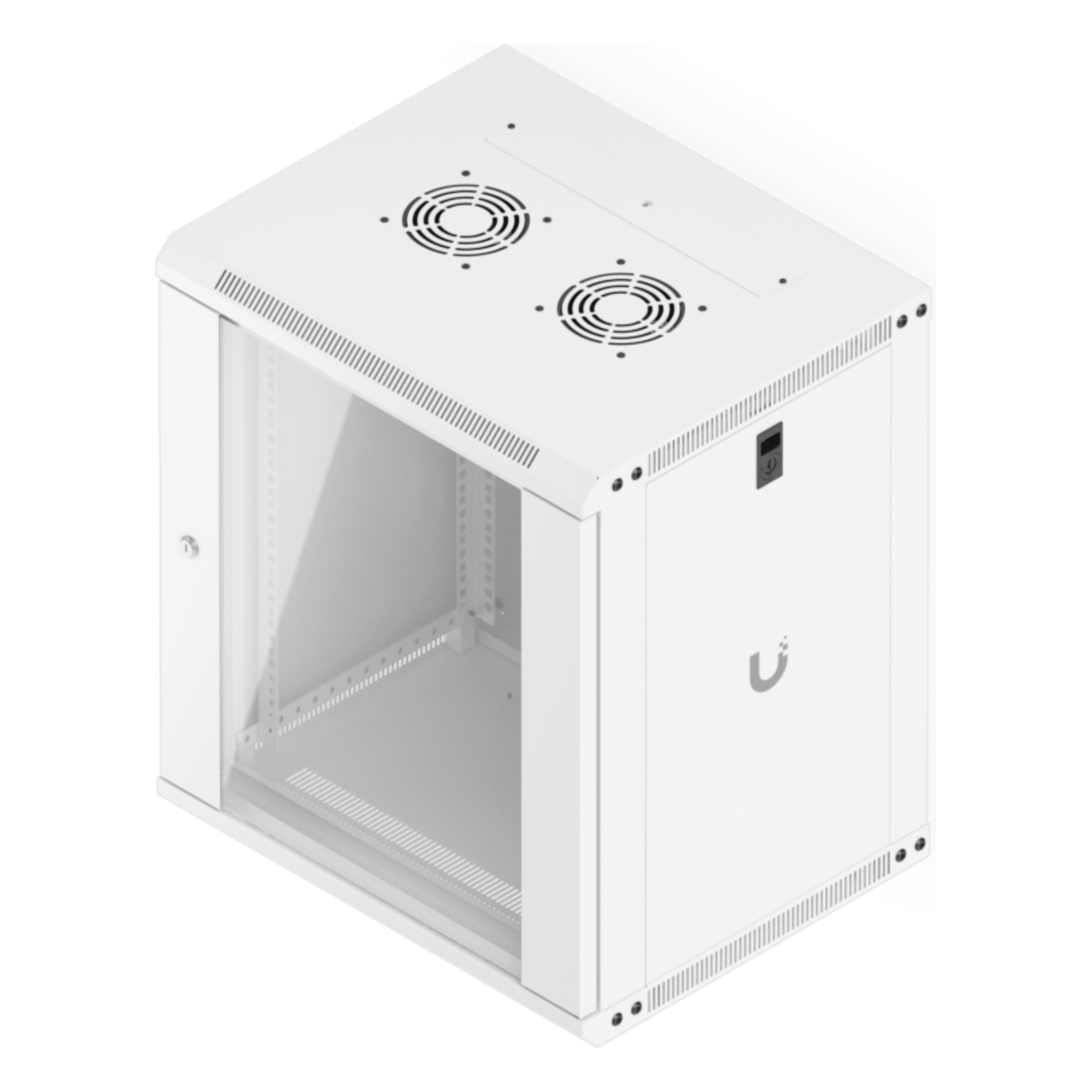 Gabinete Rack 12U / 550 x 450 mm / 50 kg Carga / Vidrio Templado / 21.7 x 17.7 x 25'