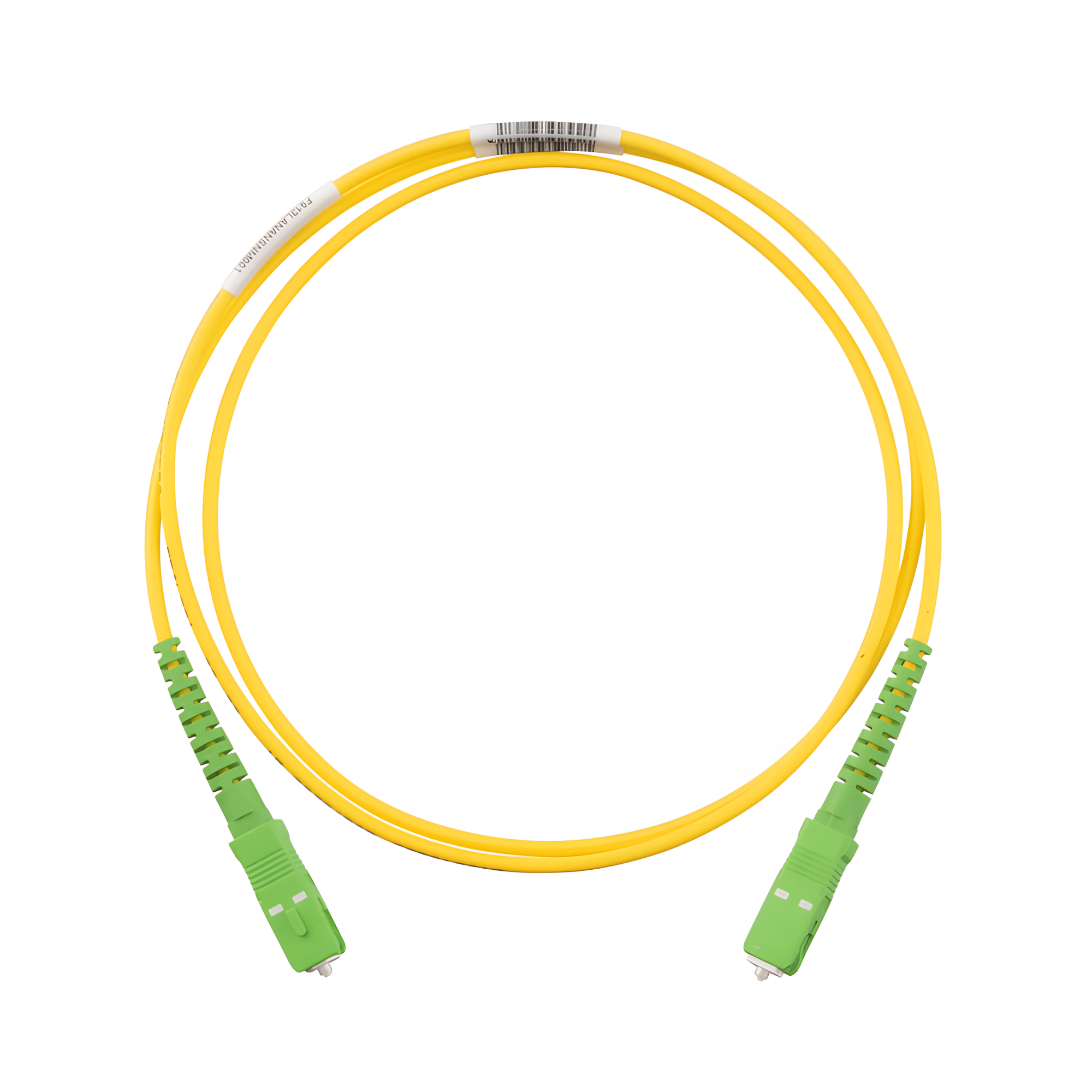 Jumper de Fibra Optica Monomodo 9/125 OS2, SC/APC-SC/APC Simplex, OFNR (Riser), Color Amarillo, 5 Metros (16.40 Pies) — PANDUIT · SKU F913RANANSNM005