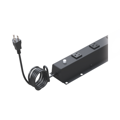 PDU Vertical de 10 Contactos (NEMA 5-15R). Volt. Ent./Sal.: 120Vca/15A compatible con Racks EIRL y EIQR.