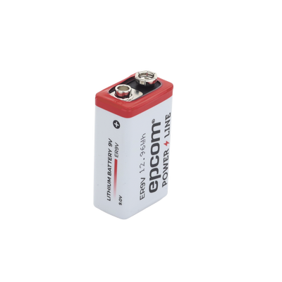 Batería de Litio 9V / 1200 mAh / Cloruro de Tionilo / No Recargable / Operación -60°C a +85°C / Acero Inoxidable