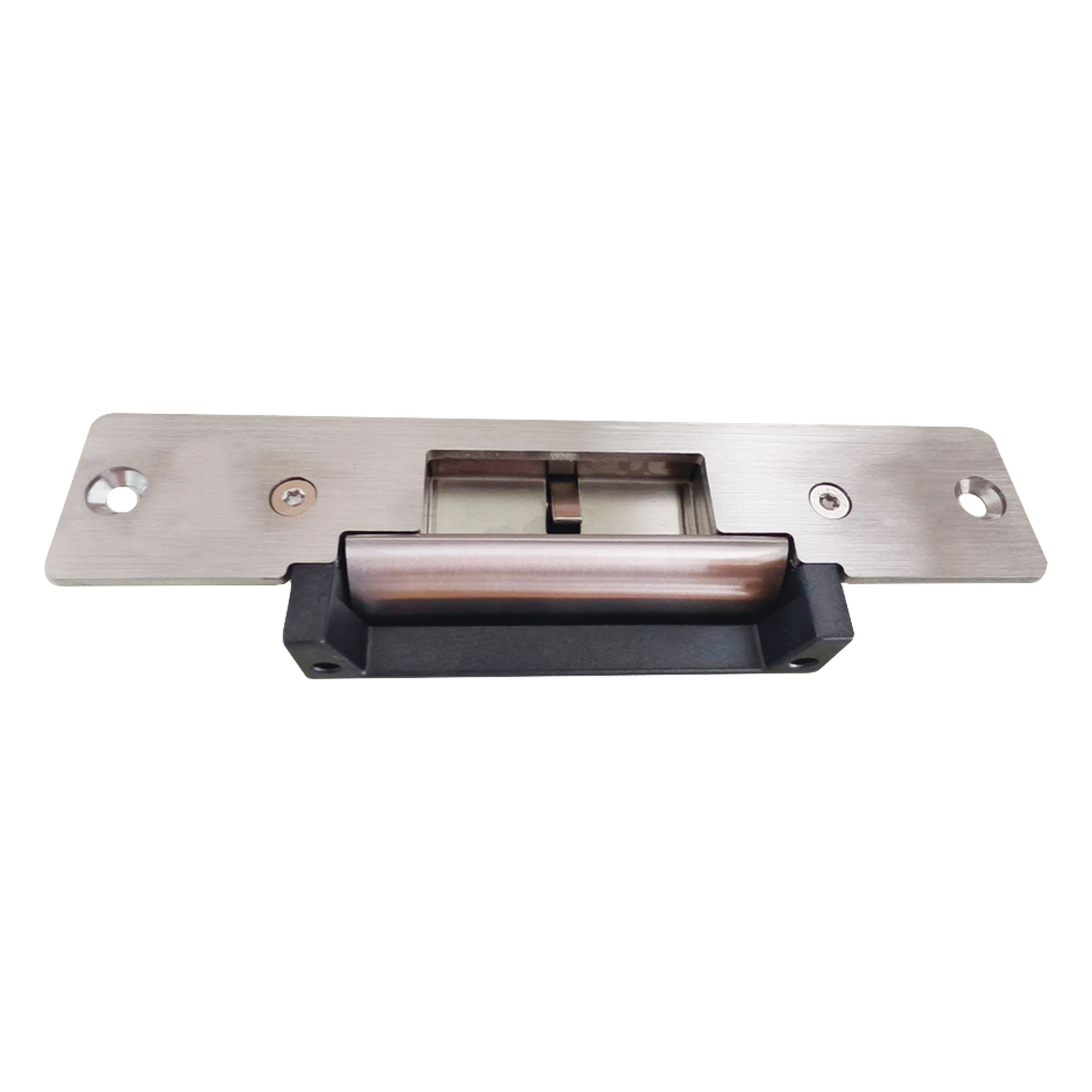 Contrachapa Eléctrica /Abierta o Cerrada en Caso de Falla (seleccionable)/ Sensor de Estado de Puerta / Uso en Interior — ACCESSPRO · SKU PRO138CS