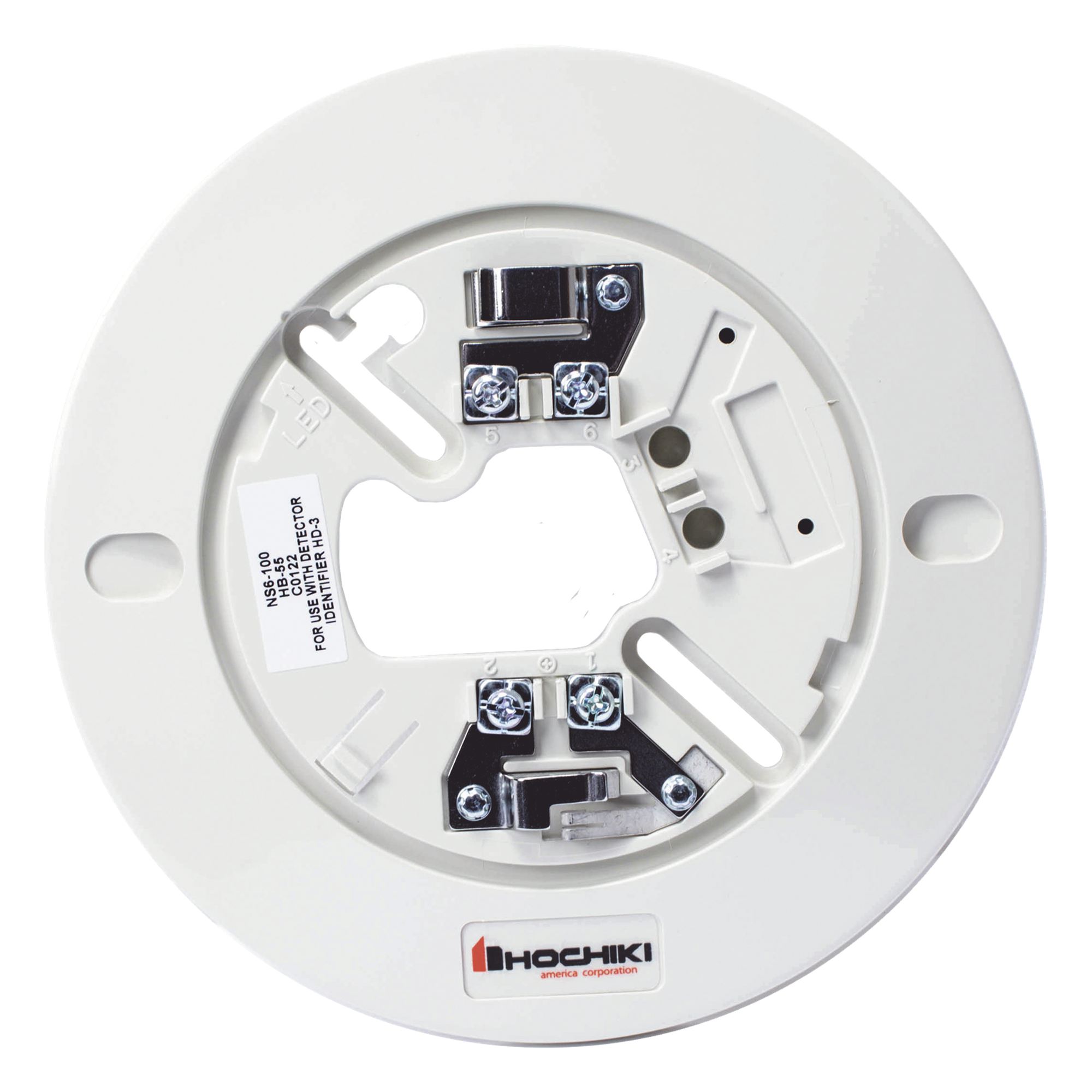 Base Para Detector Convencional Hochiki, Diámetro 6", 2 Hilos, 24 Vcd (0300-04070 IT), Color Hueso — HOCHIKI · SKU NS6-100