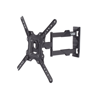 Montaje de Pared Articulado para Monitor de 32-55" / Soporta hasta 27.2 Kg / Vesa 400 x 400 / 100 x 100 / Acero / Separación a Pared de 5 cm a 40 cm