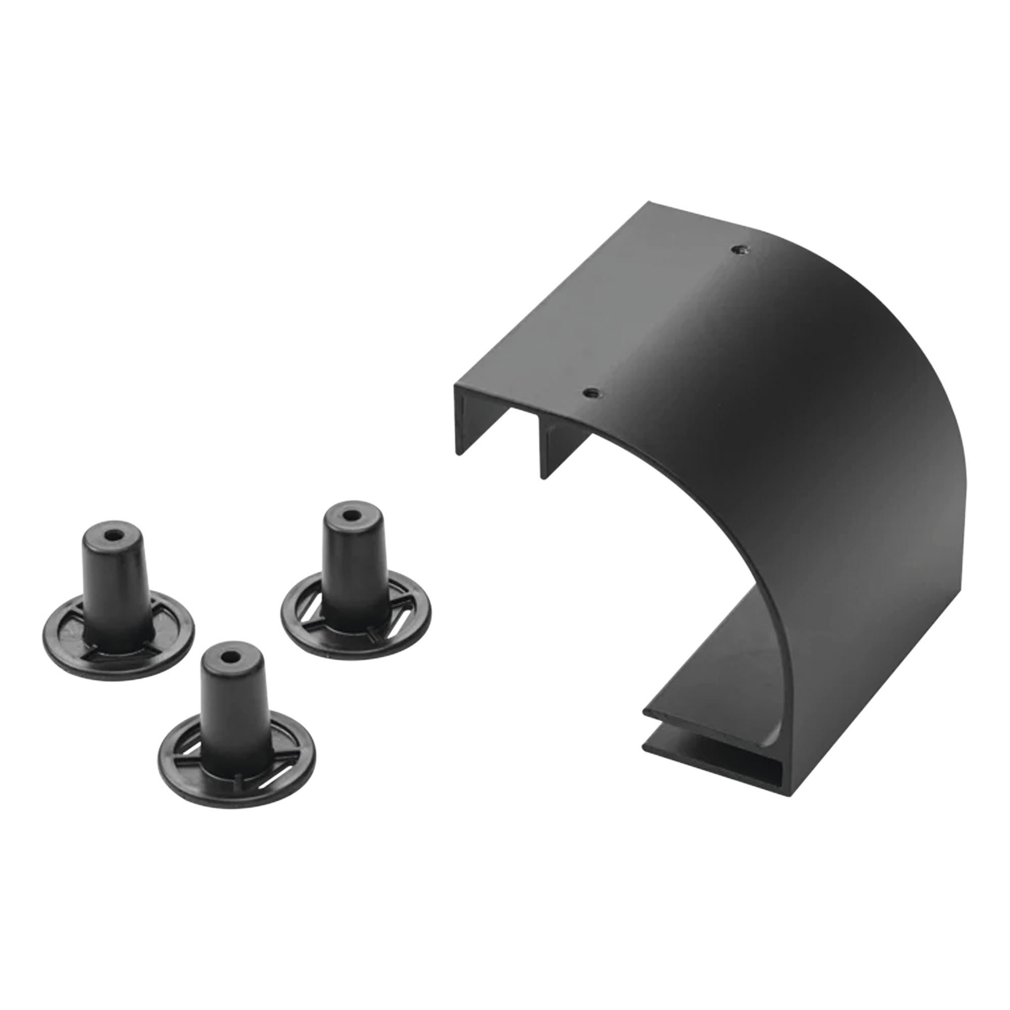 Accesorio de Bajada de Cable, Para Escalerilla de 12 in de Ancho, de Aluminio, Color Negro — HOFFMAN · SKU LRD12BLK