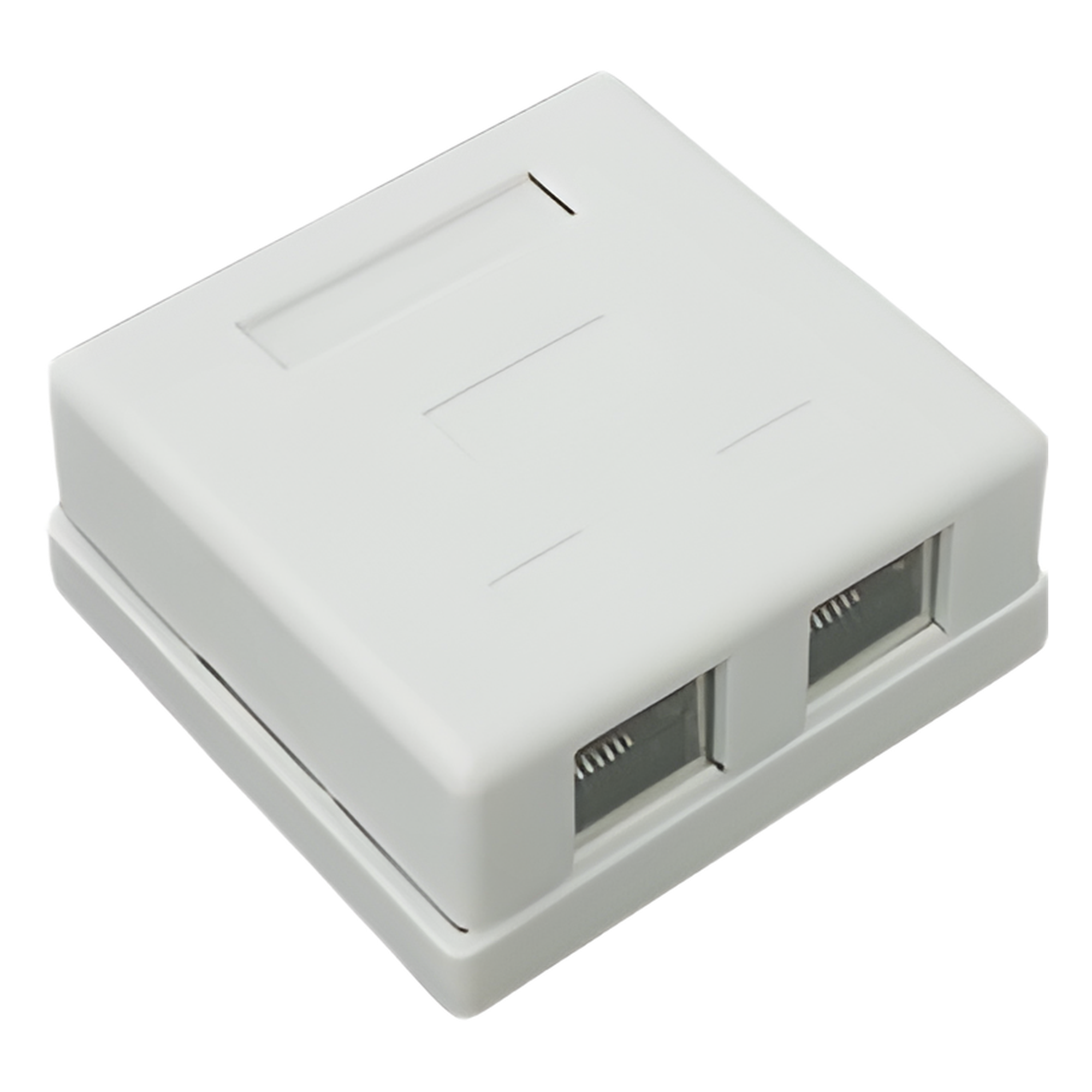Caja de Pared con 2 Puertos, Incluye 2 Jacks STP Cat5e Keystone — LINKEDPRO BY EPCOM · SKU LP-WP-6037