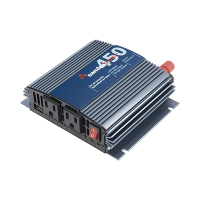 Inversor de Corriente Onda Modificada (CD-CA). Potencia Nominal 450 W, Ent:12Vcc, Sal: 115Vca 60 Hz.