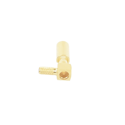Conector MMCX Macho en A/R de Anillo Plegable para RG-174/U, BELDEN 8216, Oro/ Oro/ Teflón.