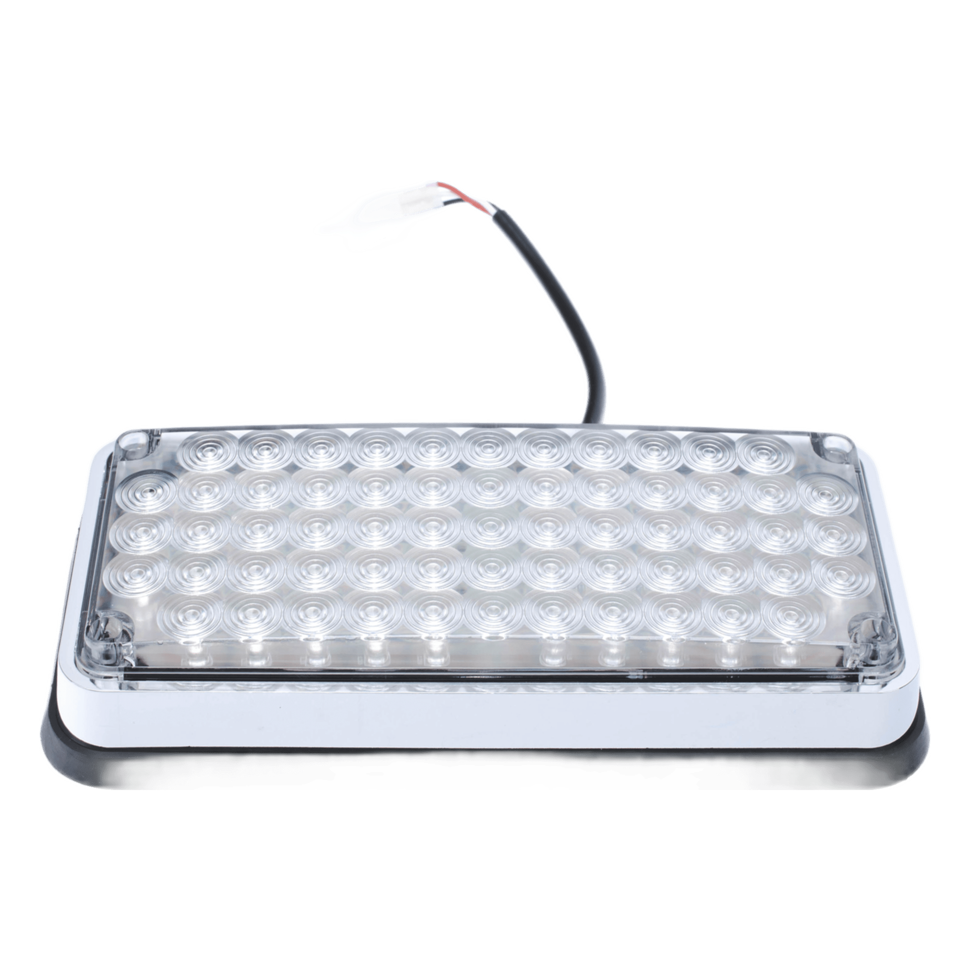 Luz de Advertencia de 7X3", Bicolor Rojo/Claro, Ideal para Ambulancias