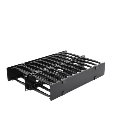 Organizador de Cable Horizontal RouteIT, Doble, Para Rack de 19in, 6in de profundidad, 2UR