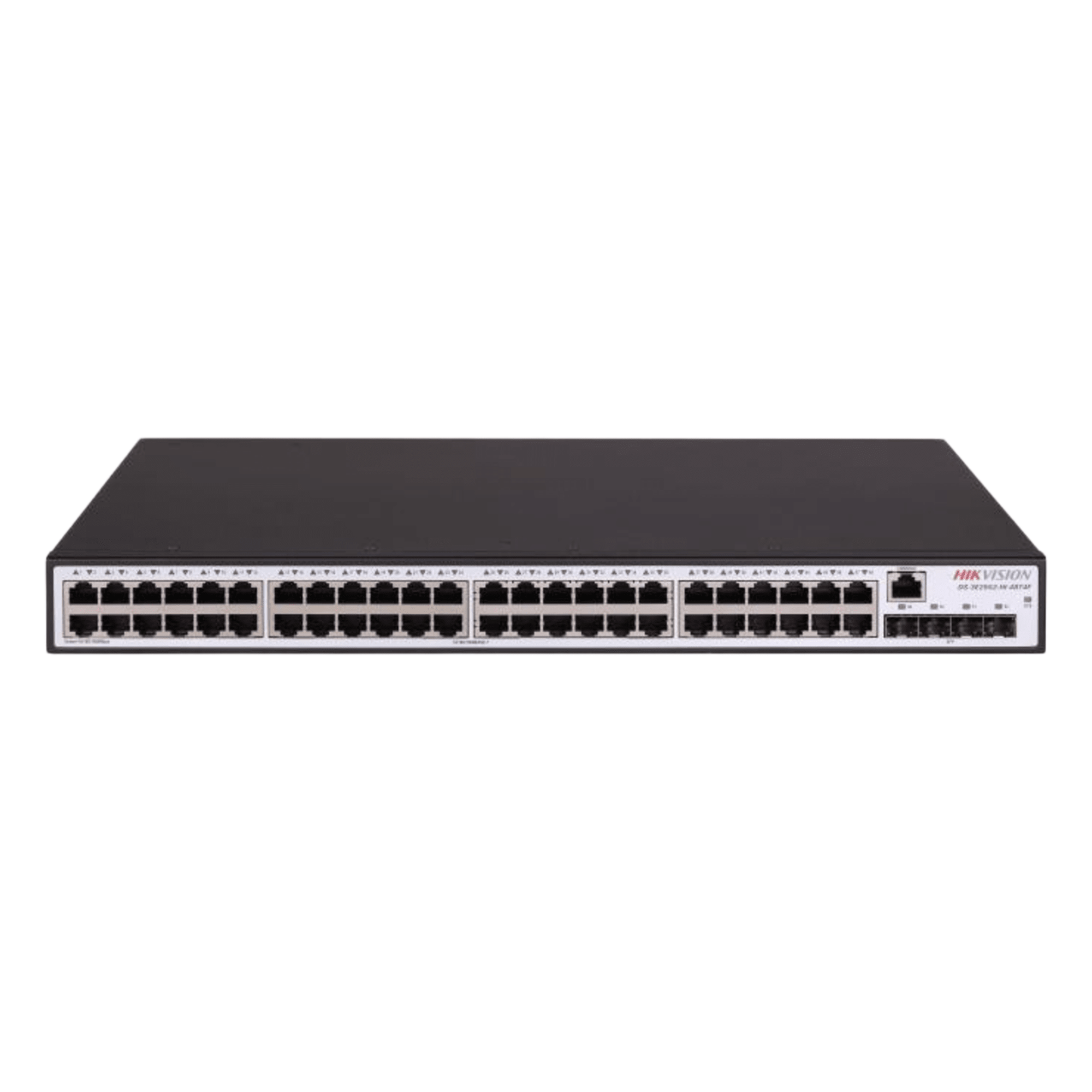 Switch Gigabit / Administrable / 48 Puertos 1000 Mbps / 4 Puertos SFP / Configuración Nube Hik-PartnerPro / Soporta IGMP — HIKVISION · SKU DS-3E2552-HI-48T4F