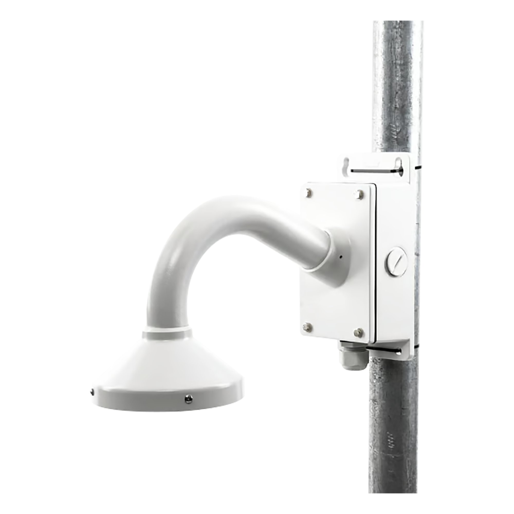 Montaje Universal de Pared con Cuello de Ganso y Caja de Conexiones / Compatible con Cámaras Domo y Bala — SYSCOM VIDEO · SKU XGA160C