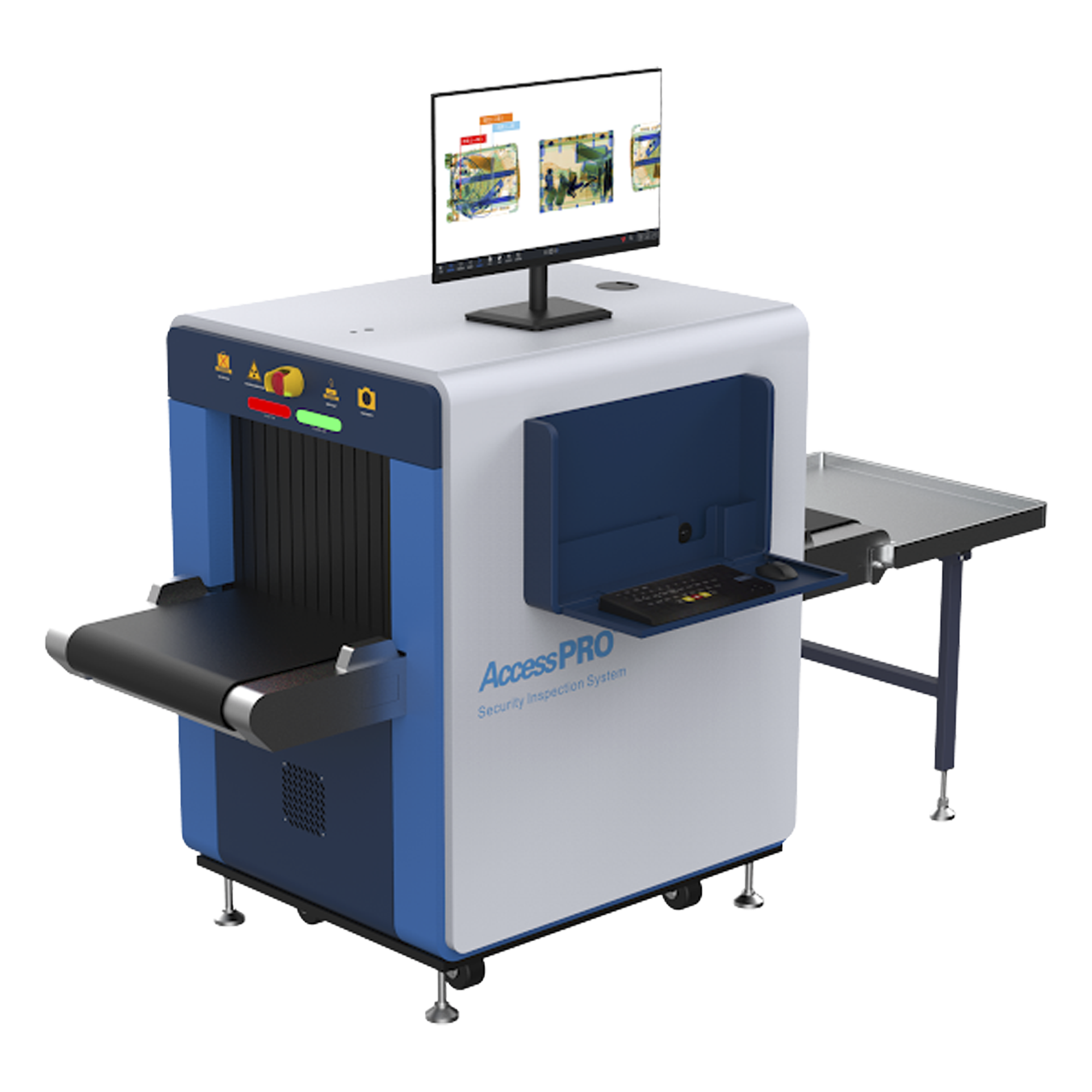 Sistema de Inspección por Rayos X AP5030H / Túnel 50x30 cm / Detección de Explosivos y Materiales Orgánicos / Monitor LCD 21.5" / Zoom 32x / Memoria 100,000 Imágenes / Puesta en Marcha y Capacitación Incluidas — ACCESSPRO · SKU AP5030H
