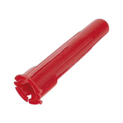 Paquete Con 10 Taquetes Rojos de 1/4" y 10 tornillos 10 x 1 1/2" (4.82 x 38 mm) (1103-05002)