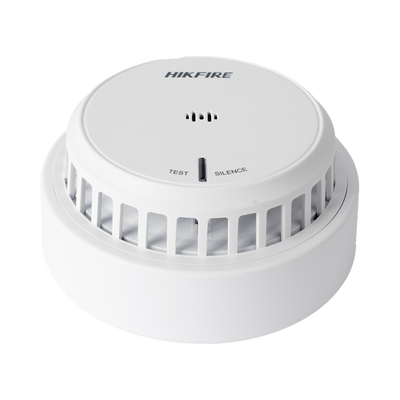 (HikFire) Detector de Humo Óptico Hikvision / Tecnología Avanzada de Detección de Incendios / Alarma Temprana y Fiabilidad Certificada — HIKVISION · SKU HF-S2E