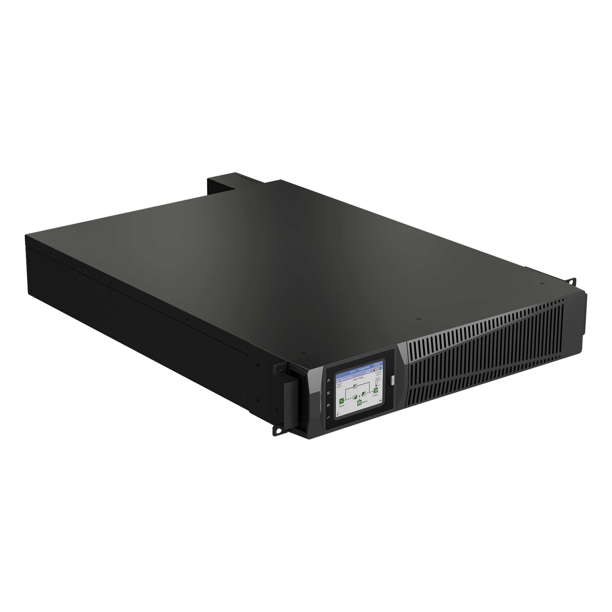 UPS On-Line Doble Conversión / 6 kVA / 5.4 kW / Rack-Torre 2U / Entrada-Salida 220 VCA Fase Única / Eficiencia hasta 98% Modo Eco