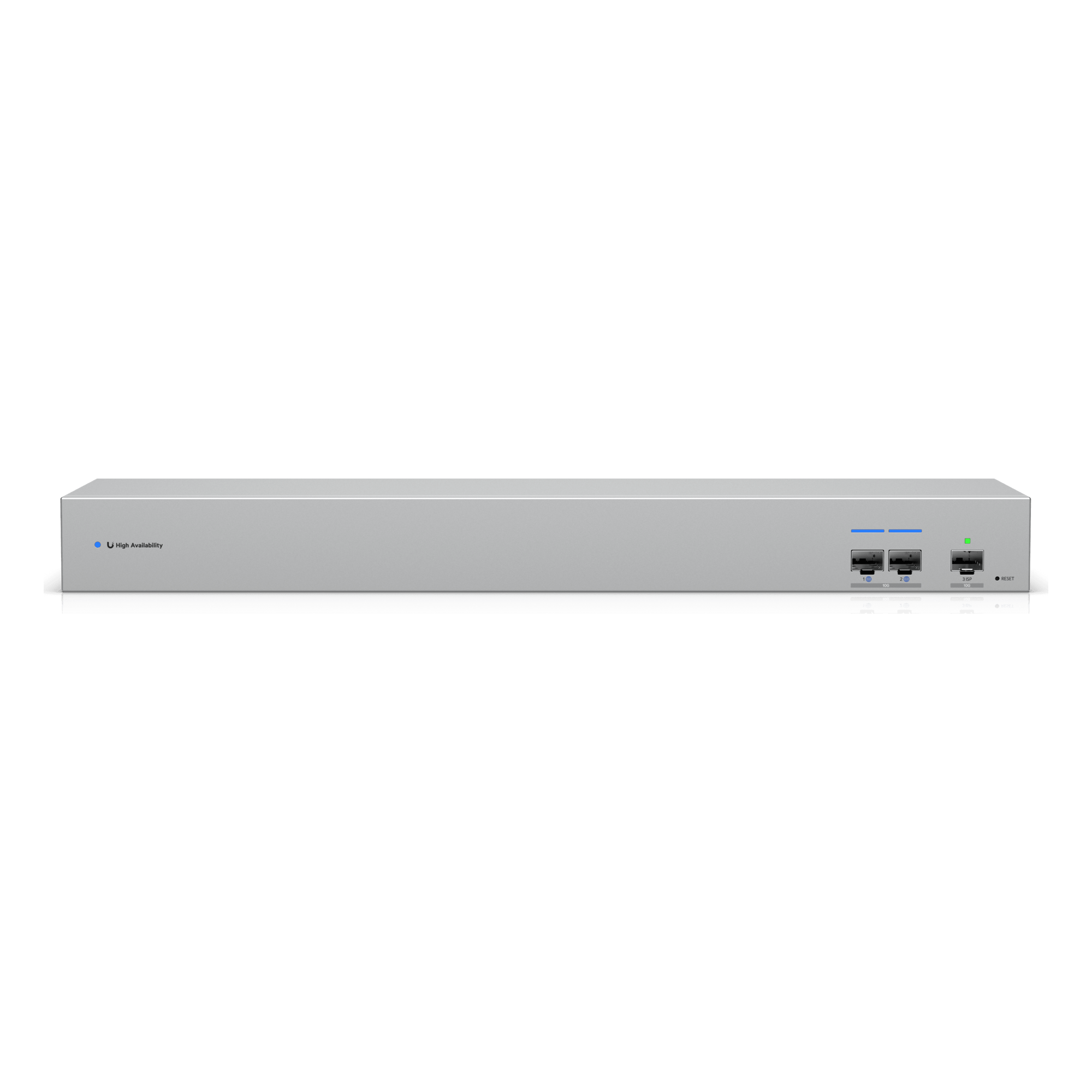 UniFi USW-WAN – Switch WAN Capa 2 con Uplinks SFP+ 10G, Puerto RJ45 GbE y Alimentación CA Redundante para Alta Disponibilidad con UniFi Gateways en Modo Shadow (Rack 1U) — UBIQUITI · SKU USW-WAN