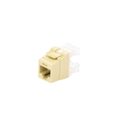 Conector Jack Estilo 110 (de Impacto), Tipo Keystone, Categoría 5e, de 8 Posiciones y 8 Cables, Color Marfil