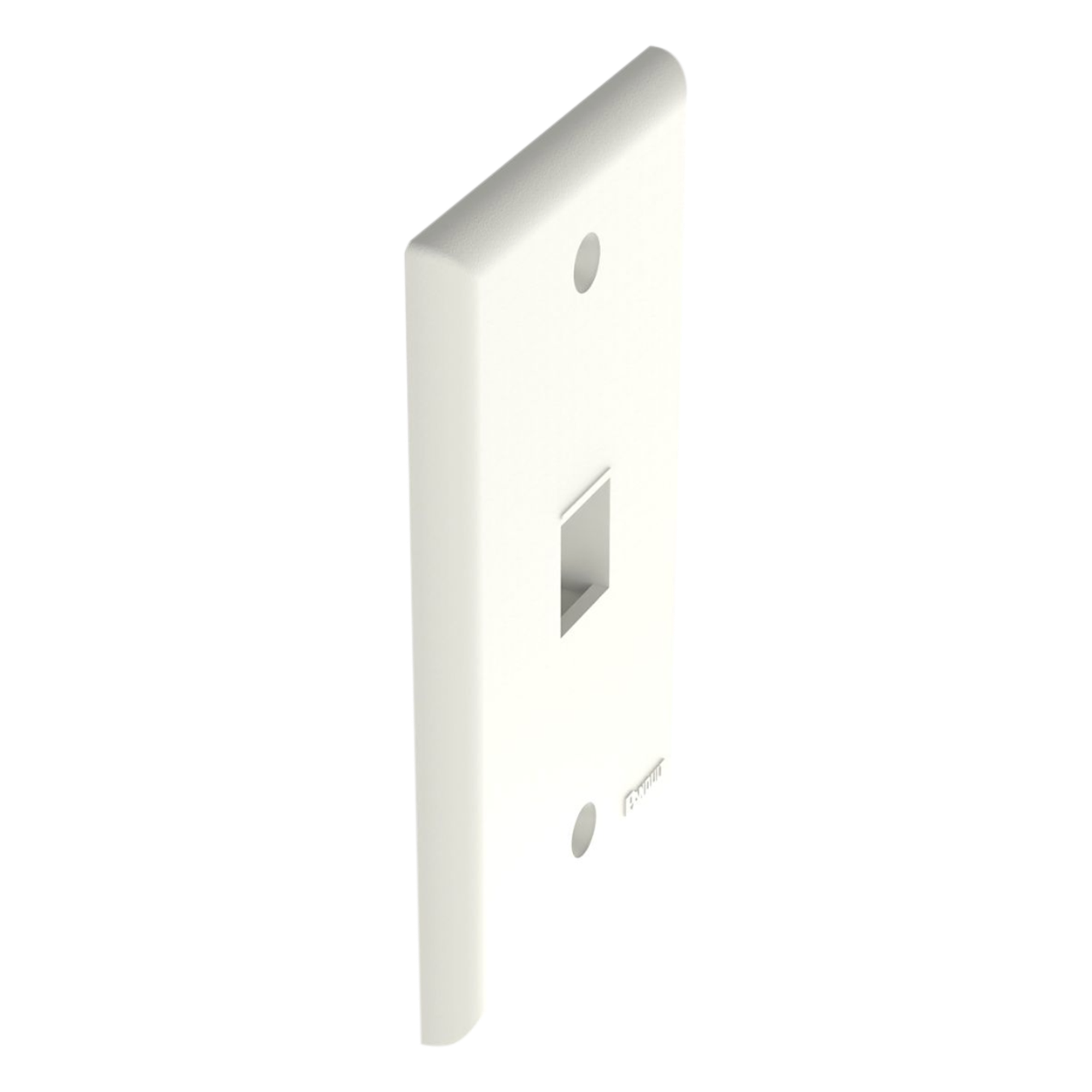 Placa de Pared Vertical / 1 Puerto Keystone / ABS / 69.8 x 114.3 mm / 2.75 x 4.5 pulg. / Blanco Mate / RoHS