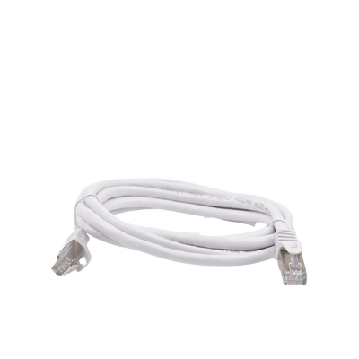 Patch Cord Cat6A 10G Blindado 2 Metros (6.56 Pies) Blanco