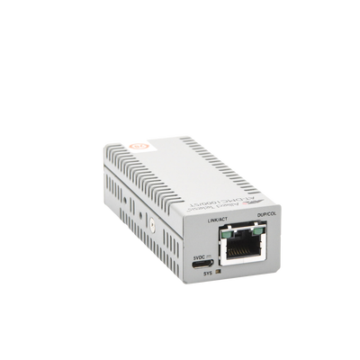Mini Convertidor de medios de cobre a fibra MultiModo de escritorio 1000TX a 1000SX conector ST
