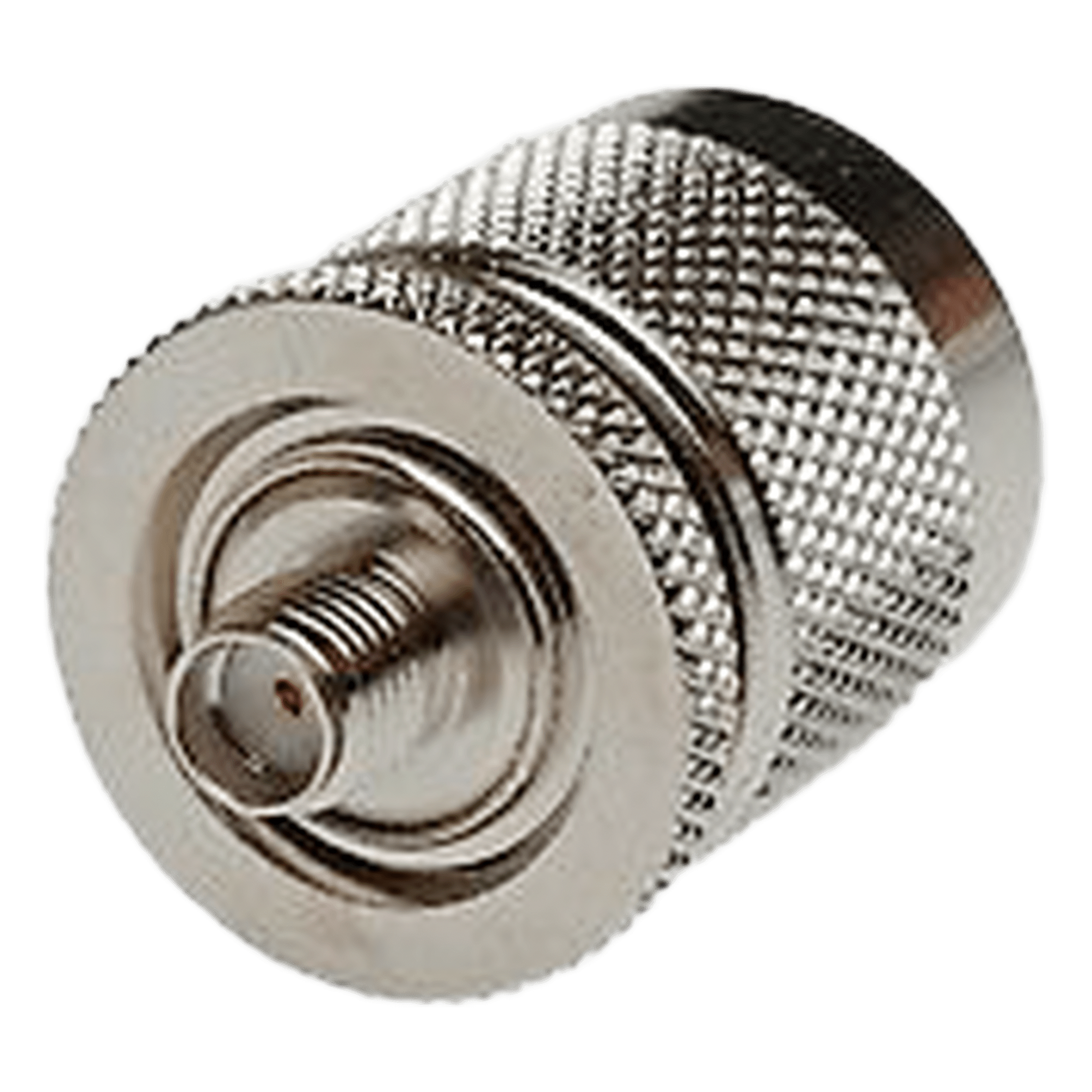 Adaptador en Línea de Conector SMA Hembra a N Macho, Níquel/ Oro/ Teflón.