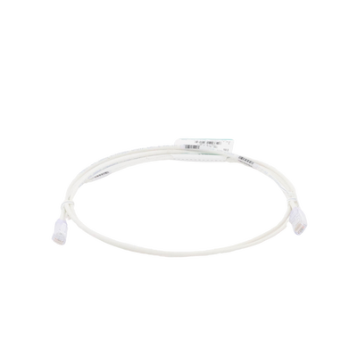 Cable de Parcheo TX6, UTP Cat6, Diámetro Reducido (28AWG), Color Blanco Mate, 1.52 Metros (5 Pies)