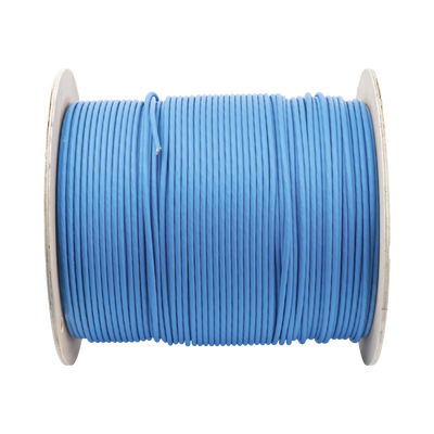 Bobina de Cable Blindado S/FTP de 4 Pares, Cat7, Inmune a Ruido e Interferencias, LSZH (Bajo Humo, Cero Halógenos), Color Azul, Bobina de 500 Metros (1640 Pies)
