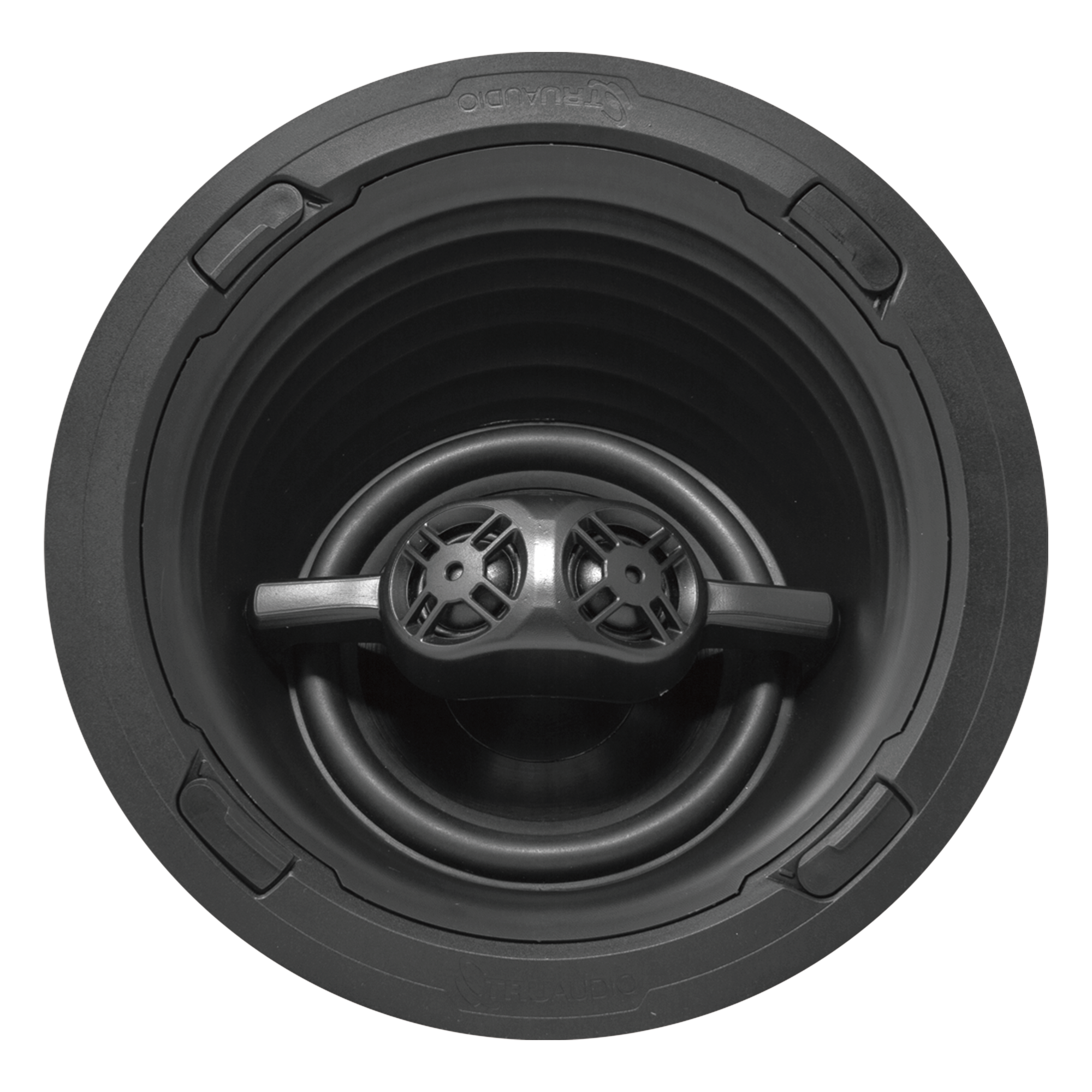 REV Series Altavoz Surround | Angulo para Techo de 3 Vias para Empotrar | Cine en Casa | Woofer de 7in de Polipropileno | 2 Tweeter de 1in | 150W | 8Ω — TRUAUDIO · SKU REV72SUR