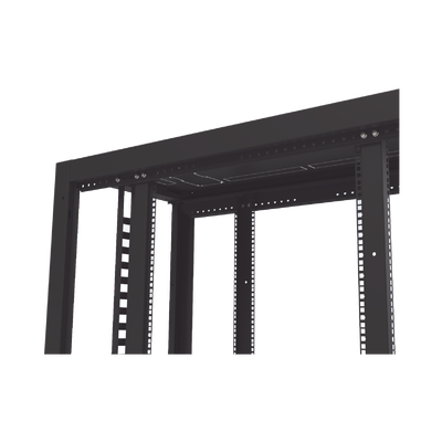 Gabinete Profesional para Telecomunicaciones de 45UR, 1200 mm Profundidad, Incluye 2 Organizadores Verticales de 45 Unidades de Rack, Se envía el Gabinete Armado.