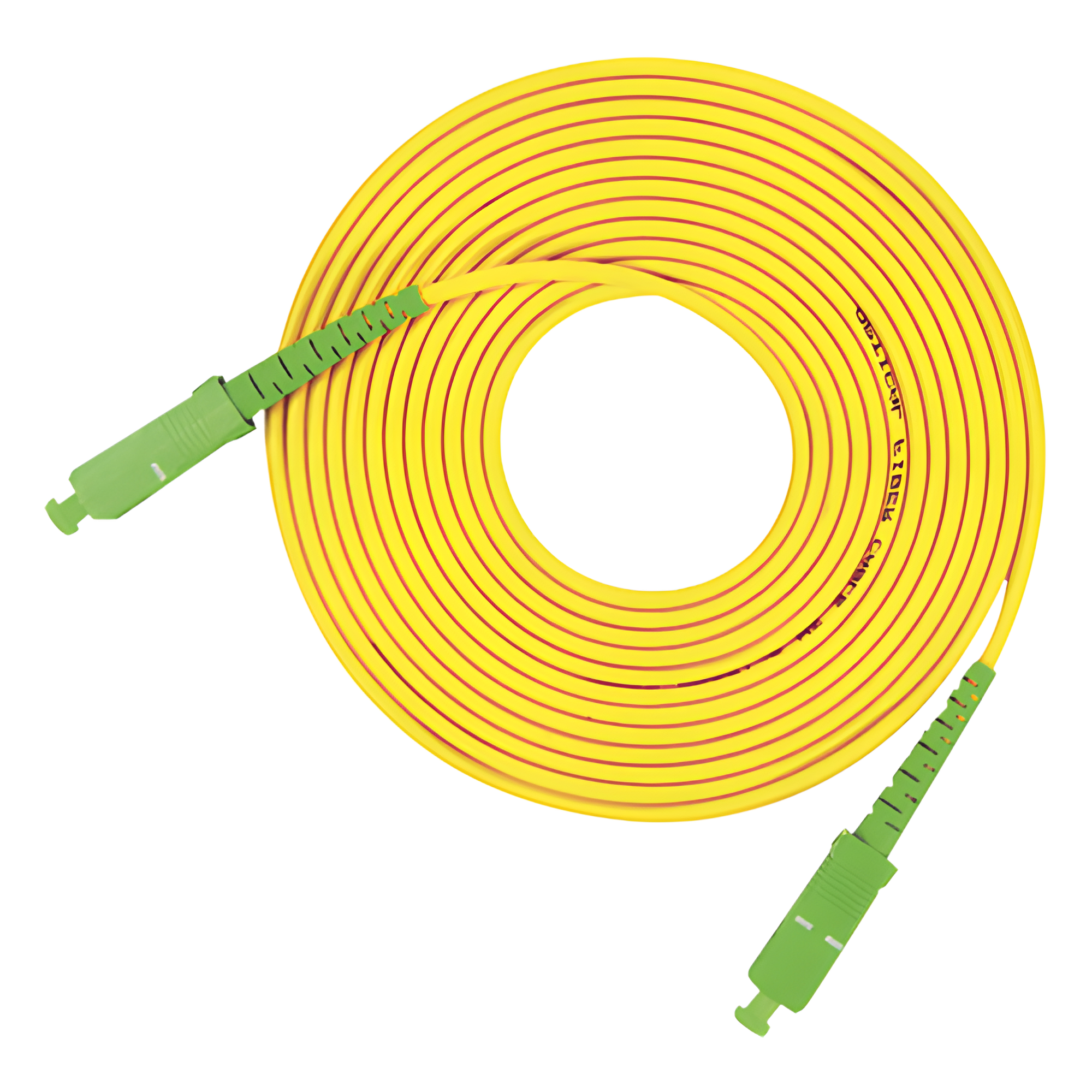 Jumper de Fibra Óptica Monomodo SC/APC-SC/APC Simplex, Color Amarillo, 3 Metros (9.84 Pies) — LINKEDPRO BY EPCOM · SKU LP-FO-SCA-SCA-03