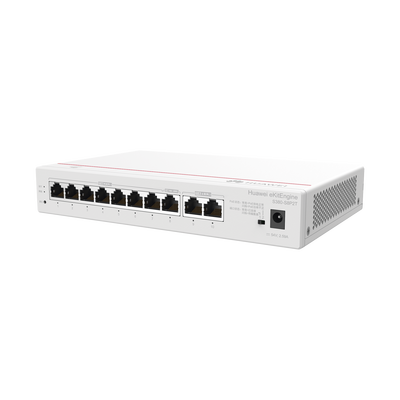 Router eKit / 2 Puertos WAN Gigabit / 1 Puerto LAN/WAN Gigabit / 7 Puertos PoE LAN Gigabit / Presupuesto PoE 124 W / Rendimiento de 2 Gbps / Controlador (64 APs) / Hasta 250 clientes / Libre de licenciamiento