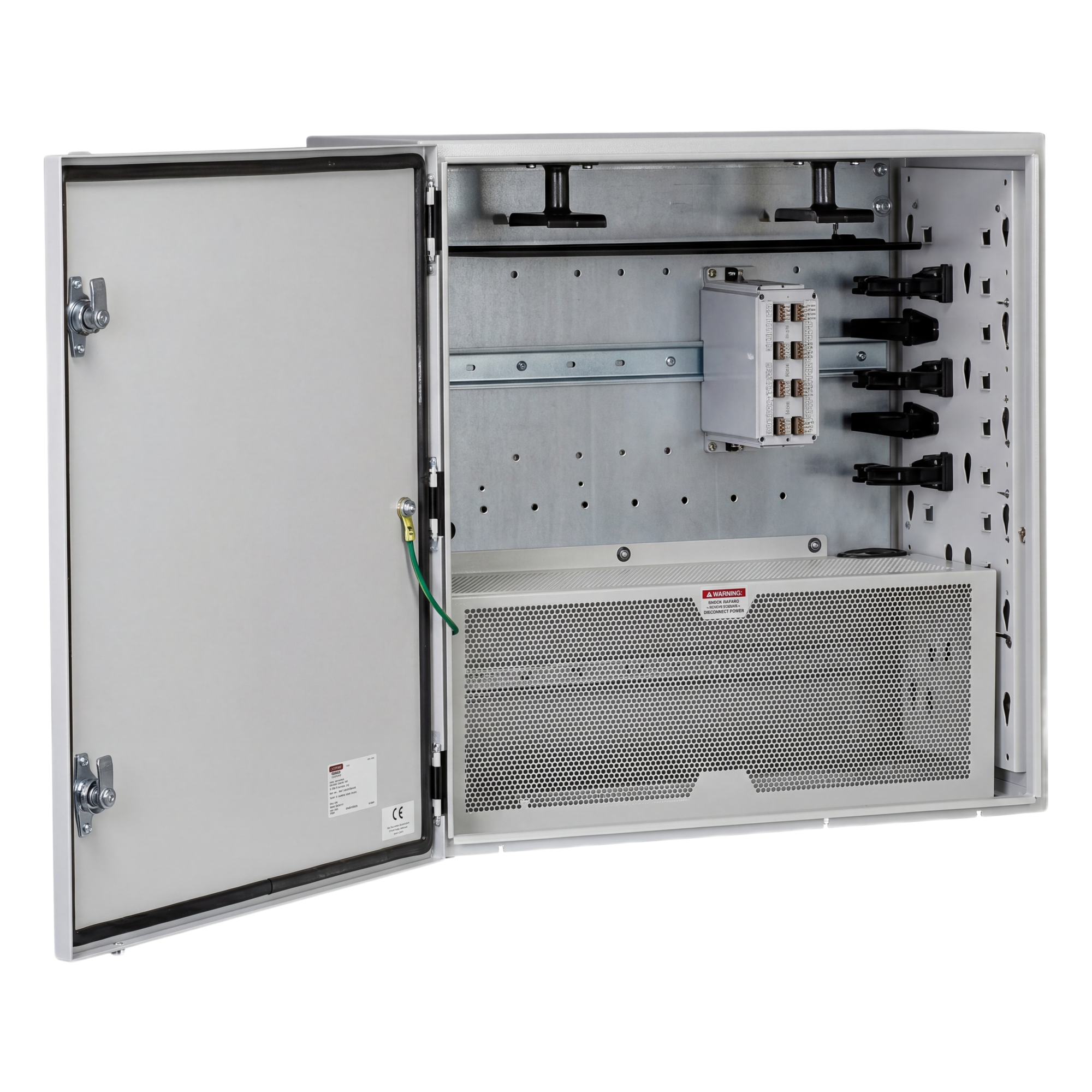 Gabinete de Zona de Instalación en Pared, Uso Industrial con Clasificación UL tipo IP66 y 4/12/4X, de 610 x 295 x 610 mm, de Acero, Color Gris — PANDUIT · SKU Z22C-S