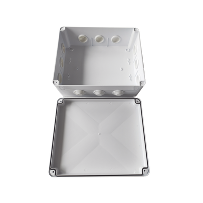 Caja de Derivación-Conexión para Exterior IP65 con 12 Entradas / 300 x 250 x 120 mm / Sellado Seguro con Empaque + 4 Tornillos / Resiste Agua, Polvo y Sol Directo