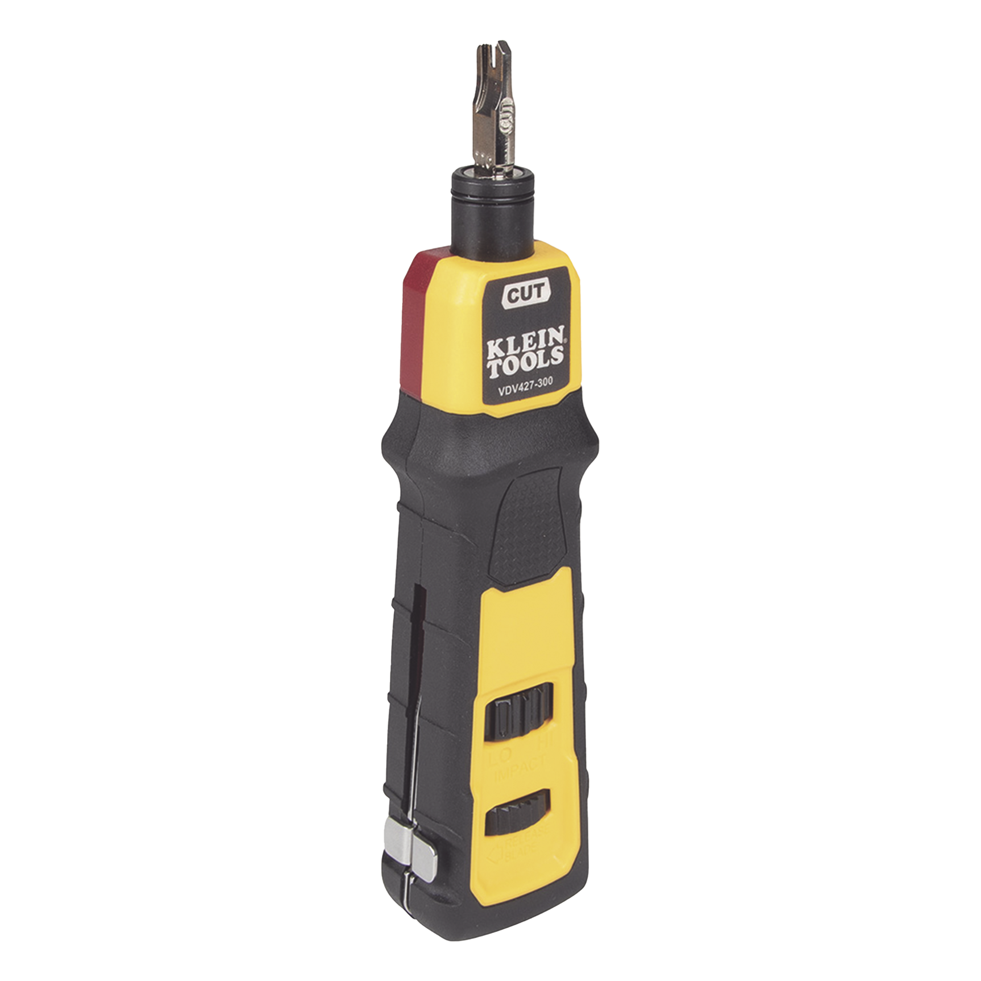 Herramienta Ponchadora de Impacto con Cuchilla para Paneles y Bloques de 66/110. Termina y Corta Cables CAT3, CAT5e y CAT6/6A en 1 paso — KLEIN TOOLS · SKU VDV427300