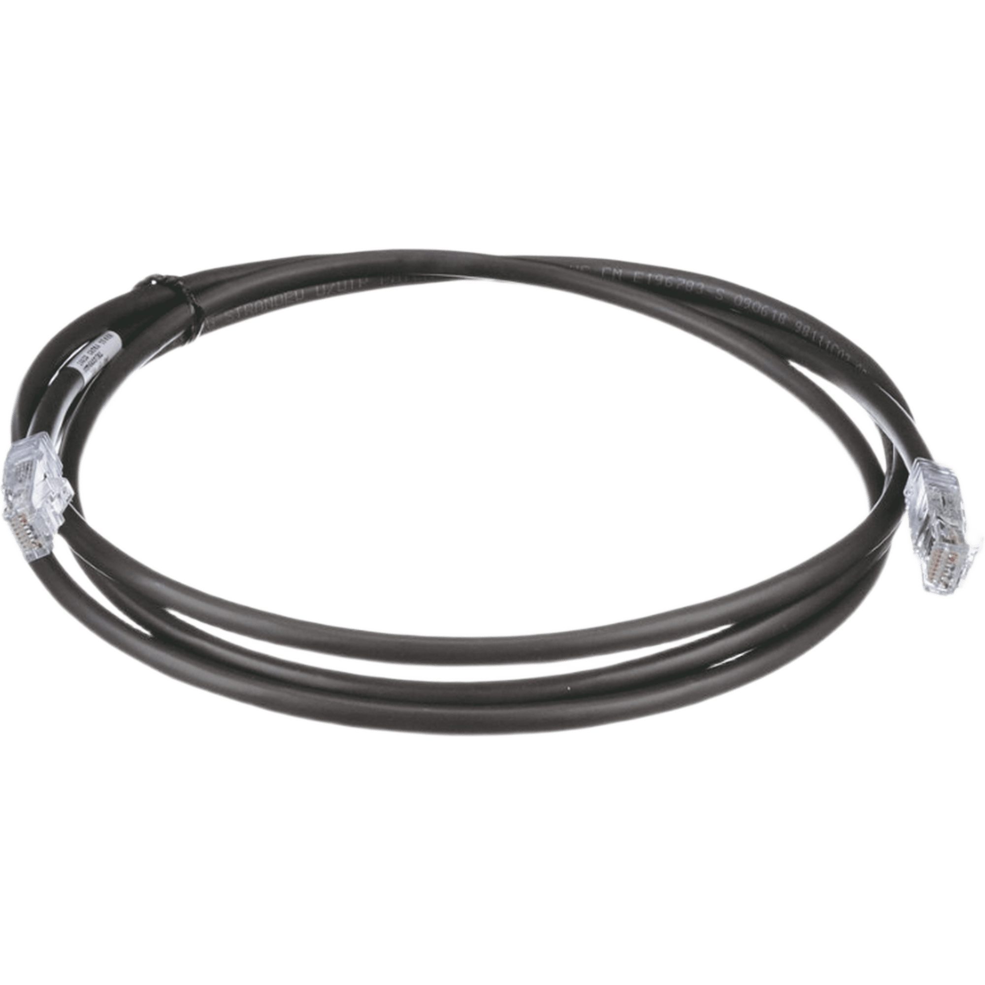 Cable de Parcheo UTP, Cat6A, 24 AWG, CM, Color Negro, 2.13 Metros (7 Pies)