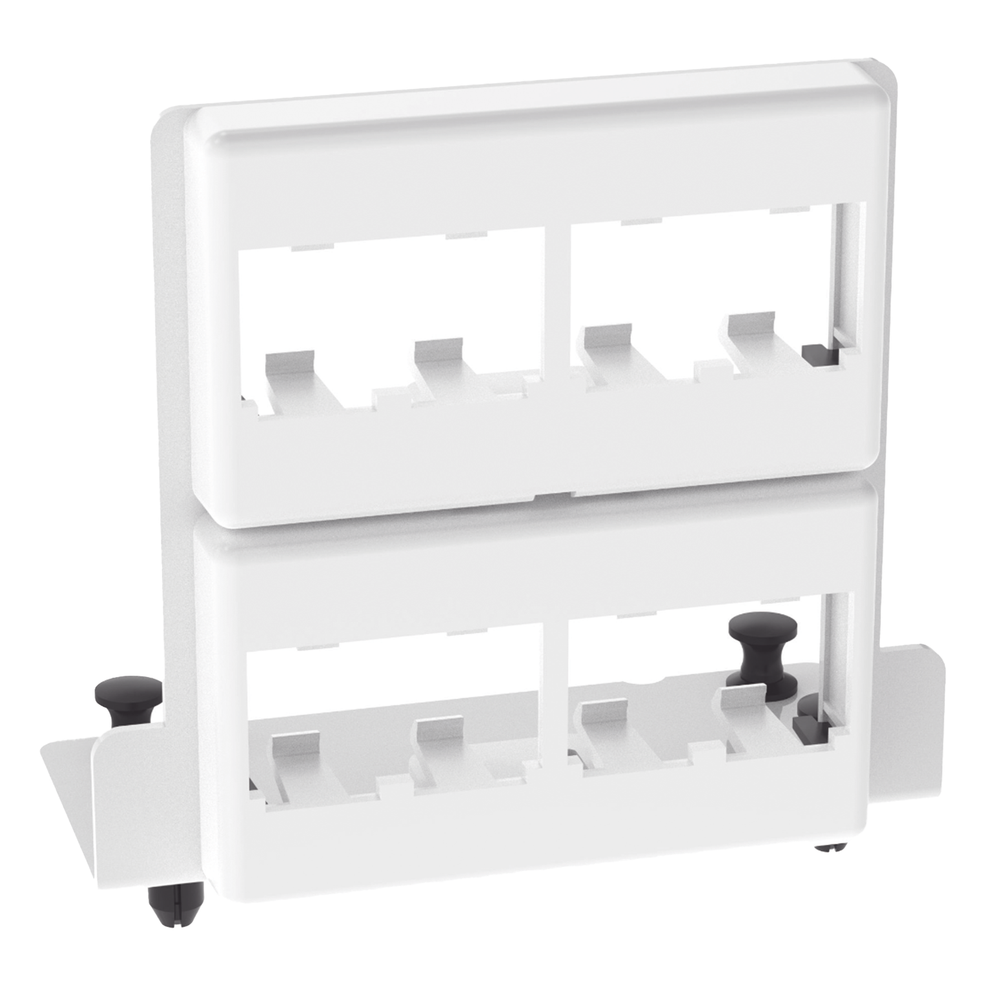 Patch Panel de 8 Puertos Mini-Com, Para Uso con Gabinetes Multipropósito, de Instalación a Presión, Color Blanco — PANDUIT · SKU MS8PPB