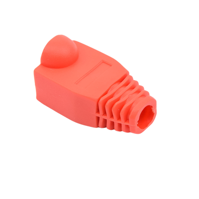 Bota Plástica para Protección de Plug RJ45, Color Rojo