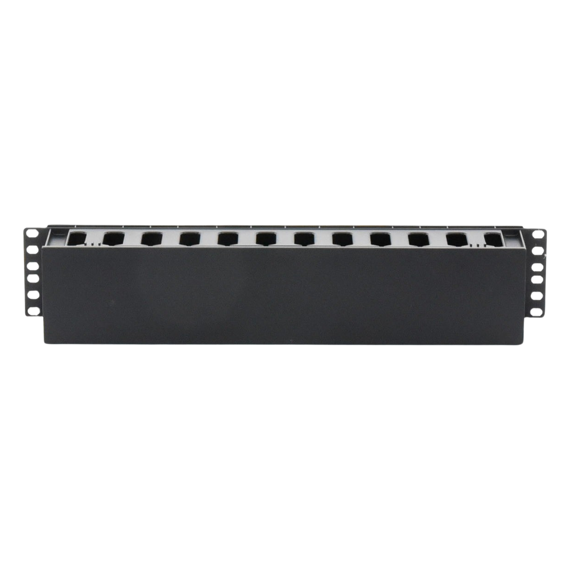Organizador de Cables Horizontal de 2U para Rack de 19", Fabricado en Polímero Resistente a Deformaciones y Rayones — LINKEDPRO BY EPCOM · SKU LP-ORG-02