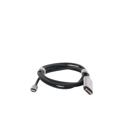 Cable USB-C 3.1 a HDMI 4K | 1.5 Metros (4.92 Pies) | Compatible con Thunderbolt 3 & 4 | Adaptador Tipo-C a HDMI | 4k@60Hz | Soporta Modo Espejo y Modo Extendido | Carcasa de Aluminio | Nylon Trenzado | Conector Niquelado | Blindaje Multicapa