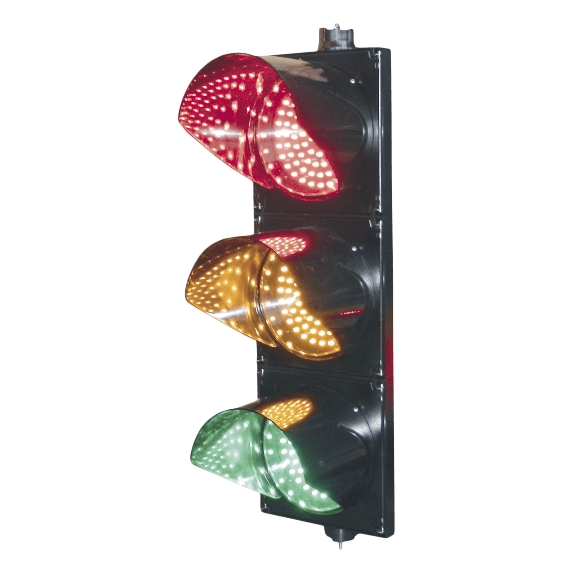 Semáforo / Señalización Rojo, Verde y Amarillo / Diametro 200mm / LED / 110vca. — ACCESSPRO · SKU PRO-LIGHT-LEDT