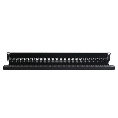 Patch Panel UTP Z-MAX de 24 Puertos, Precargado con Jacks Categoría 6, Plano, 1UR